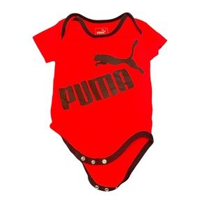 3/$25 Puma Red and Black Onesie NWOT